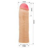 Party Up PARKER 2 Inch Extender Sleeve - Flesh 2 Inch Penis Extender Sleeve
