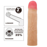 Party Up PHILIP 3 Inch Extender Sleeve - Flesh 3 Inch Penis Extender Sleeve-BI-026257-PU