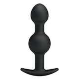 Party Up JAMES Anal Bead Plug - Black 10.4 cm Beaded Butt Plug-BI-040034-PU