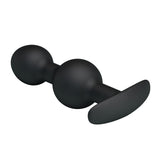 Party Up JAMES Anal Bead Plug - Black 10.4 cm Beaded Butt Plug-BI-040034-PU