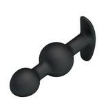 Party Up JAMES Anal Bead Plug - Black 10.4 cm Beaded Butt Plug-BI-040034-PU