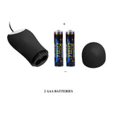 Party Up JASON Vibrating Anal Plug - Black 8.5 cm Vibrating Butt Plug with Remote-BI-040038-PU