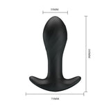 Party Up KEITH Vibrating Plug - Black 10.5 cm USB Rechargeable Vibrating Butt Plug-BI-040067-PU