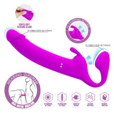 Party Up OLIVER Strapless Strap-On - Purple 28.3 cm USB Rechargeable Strapless Strap-On-BI-040171-PU