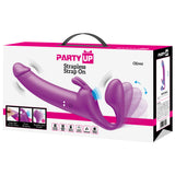 Party Up OLIVER Strapless Strap-On - Purple 28.3 cm USB Rechargeable Strapless Strap-On-BI-040171-PU