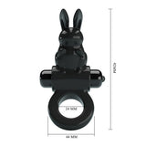 Party Up LEO Vibrating Cock Ring - Black Vibrating Cock Ring