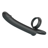 Party Up MARTIN Double Penetrator - Black Cock & Ball Rings with Double Penetrator-BI-210332-PU