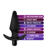 Anal Adventures Platinum Vibrating Plug - Black 12.7 cm (5) Vibrating Butt Plug-BL-10595