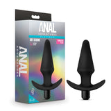 Anal Adventures Platinum Vibrating Plug - Black 12.7 cm (5) Vibrating Butt Plug-BL-10595