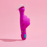Aria Naughty AF - Plum 18.4 cm Butterfly Vibrator-BL-21801