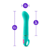 Aria Flirty AF - Teal 16.5 cm Vibrator-BL-21922