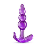 B Yours Triple Bead Anal Plug - Purple 9.5 cm Butt Plug-BL-24411
