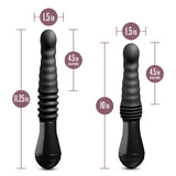 Temptasia Lazarus Thrusting Dildo - Black 25.4 cm USB Rechargeable Thrusting Dildo-BL-29985
