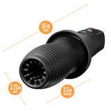 M For Men - 3rd Base - Black USB Rechargeable Vibrating & Rotating Auto Stroker-BL-82605