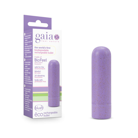 Gaia Eco Rechargeable Bullet - Lilac Purple USB Rechargeable Bullet-BL-83901