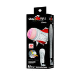 CRAZY BULL FLORA Vibrating Stroker - Flesh USB Rechargeable Vibrating Squeezeable Vagina Stroker with Suction Base-BM-00900T48Z