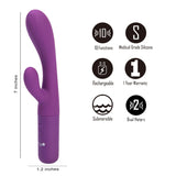 Maia RAYLA - Purple 17.8 cm USB Rechargeable Rabbit Vibrator-BO-23-009