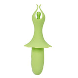 Maia SIENNA - Green - Green 15.2 cm USB Rechargeable Fluttering Bullet-BO-25-01-GREEN