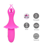 Maia SIENNA - Pink - Pink 15.2 cm USB Rechargeable Fluttering Bullet-BO-25-01-PINK