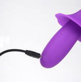 Maia SIENNA - Purple - Purple 15.2 cm USB Rechargeable Fluttering Bullet-BO-25-01-PURPLE
