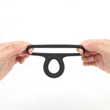 Maia GAVIN - Black Cock & Balls Ring