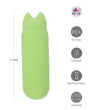 Maia ALLIE - Green 7.6 cm USB Rechargeable Vibrating Bullet