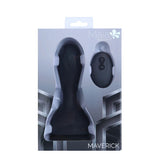 Maia MAVERICK - Black 16.5 cm USB Rechargeable Inflatable Anal Plug with Wireless Remote
