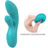 Party Up DALIDA - Teal - Teal 16.2 cm USB Rechargeable Rabbit Vibrator-BP-W00002-1