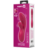 Party Up DALIDA - Pink - Pink 16.2 cm USB Rechargeable Rabbit Vibrator-BP-W00002