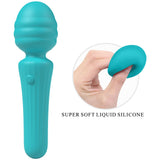 Party Up DUUNA - Teal - Teal 16.9 cm USB Rechargeable Massage Wand-BP-W00003-1