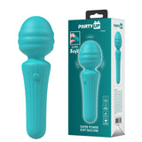 Party Up DUUNA - Teal - Teal 16.9 cm USB Rechargeable Massage Wand-BP-W00003-1
