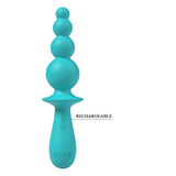 Party Up EVAJANE - Teal - Teal 17.1 cm USB Rechargeable Beaded Vibrator-BP-W00004-1