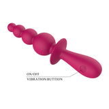 Party Up EVAJANE - Pink - Pink 17.1 cm USB Rechargeable Beaded Vibrator-BP-W00004