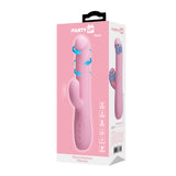 Party Up DEAN Wavy Rotation Vibe - Pink - Pink 23.8 cm USB Rechargeable Rotating Rabbit Vibrator-BW-069004-PU