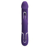 Party Up DAVID Swinging Vibe - Purple - Purple 23.2 cm USB Rechargeable Rabbit Vibrator with Flicking Arm-BW-500025-2-PU