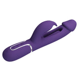 Party Up DAVID Swinging Vibe - Purple - Purple 23.2 cm USB Rechargeable Rabbit Vibrator with Flicking Arm-BW-500025-2-PU