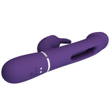 Party Up DAVID Swinging Vibe - Purple - Purple 23.2 cm USB Rechargeable Rabbit Vibrator with Flicking Arm-BW-500025-2-PU