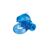 Bodywand Rechargeable Dancing Dolphin Ring - Blue USB Rechargeable Vibrating Cock Ring-BW1507
