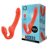 Bodywand ID Access Strapless Strap-On - Orange 15.2 cm USB Rechargeable Strapless Strap-On-BW223