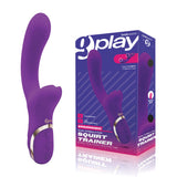 Bodywand G-Play Dual Stimulator Squirt Trainer - Purple 22 cm USB Rechargeable Rabbit Vibrator with Air Pulsation-BW800