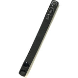 Boneyard Silicone Cock Strap Black - Black 3-Snap Adjustable Cock Ring