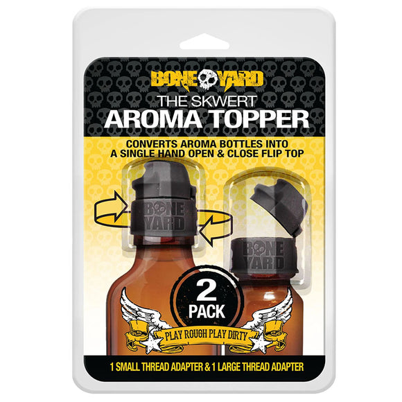Boneyard The Skwert Aroma Topper 2 Pack - Aroma Bottle Caps - 1 Large and 1 Small-BY0462