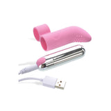 Adam & Eve Silicone Rechargeable Finger Vibe - Pink USB Rechargeable Finger Stimulator-C221 6200