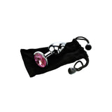 Adam & Eve Pink Gem Anal Plug - Medium - Silver Medium 8.2 cm Metal Butt Plug with Pink Gem-C656 6268