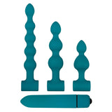 Adam & Eve Vibrating Bumpy Bead Set - Green Vibrating Anal Bead Set-C939 4600