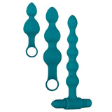 Adam & Eve Vibrating Bumpy Bead Set - Green Vibrating Anal Bead Set-C939 4600