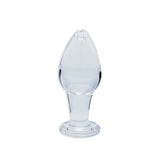 Clarity - Utopian Bud - Clear 8.9 cm Glass Butt Plug-CLA-12
