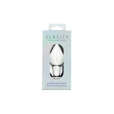 Clarity - Utopian Bud - Clear 8.9 cm Glass Butt Plug-CLA-12