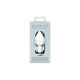 Clarity - Utopian Bud - Clear 8.9 cm Glass Butt Plug-CLA-12