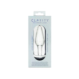 Clarity - Utopian Floret - Clear 11 cm Glass Butt Plug-CLA-25
